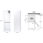 Samsung RB34C600DWW/EF 344L Frigorífico Combi - Imagen 2