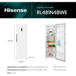 Hisense Frigorífico Una Puerta Capacidad 138-370L Total No Frost Reversible - Imagen 5