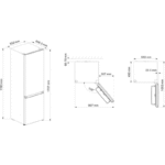Kromsline DF-KC-CI-1800-W 178 cm 269L Cíclico Frigorífico Combi Blanco - Imagen 2