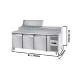 GGM Gastro Saladette ECO 1,8 x 0,7 m 417L 320W Mesa de Preparación Refrigerada - Imagen 2